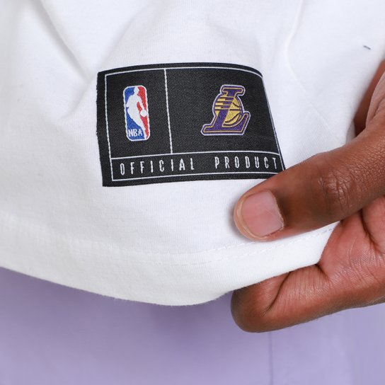 Camiseta NBA Los Angeles Lakers Mitchell & Ness Crowd Masculina