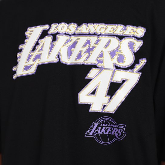 Camiseta NBA Los Angeles Lakers Mitchell & Ness Crowd Masculina