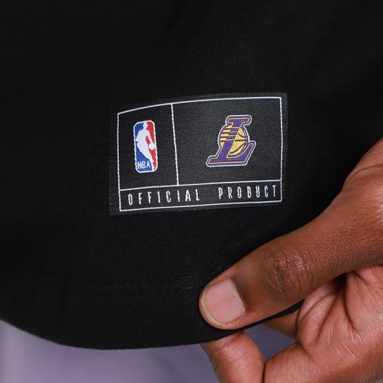 Camiseta NBA Los Angeles Lakers Mitchell & Ness Crowd Masculina