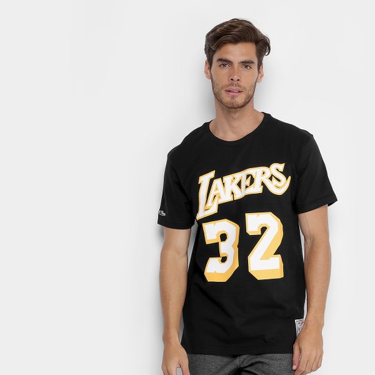 Camiseta NBA Los Angeles Lakers Mitchell & Ness Magic Johnson Masculina