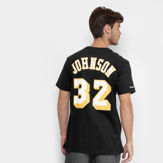 Camiseta NBA Los Angeles Lakers Mitchell & Ness Magic Johnson Masculina