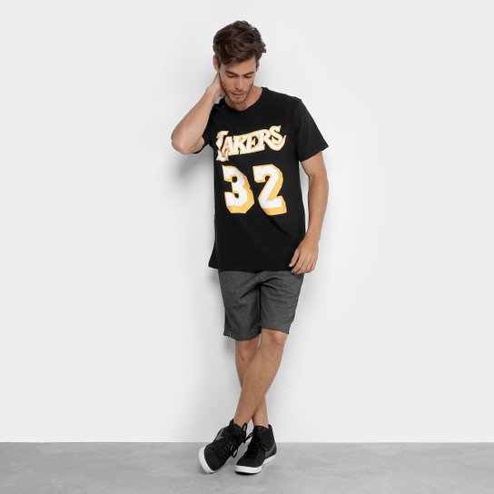 Camiseta NBA Los Angeles Lakers Mitchell & Ness Magic Johnson Masculina
