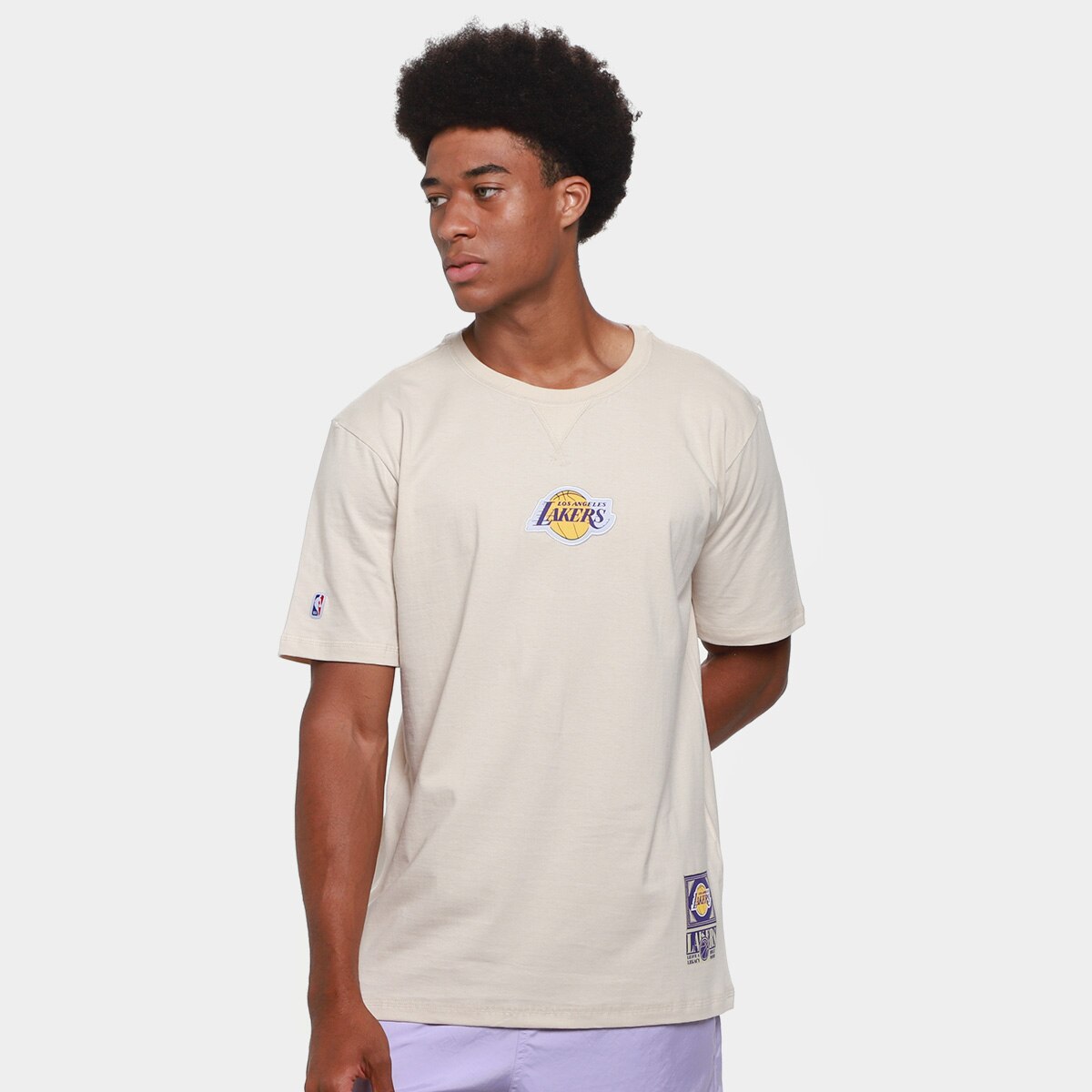 Camiseta NBA Los Angeles Lakers Mitchell & Ness Masculina | Loja NBA