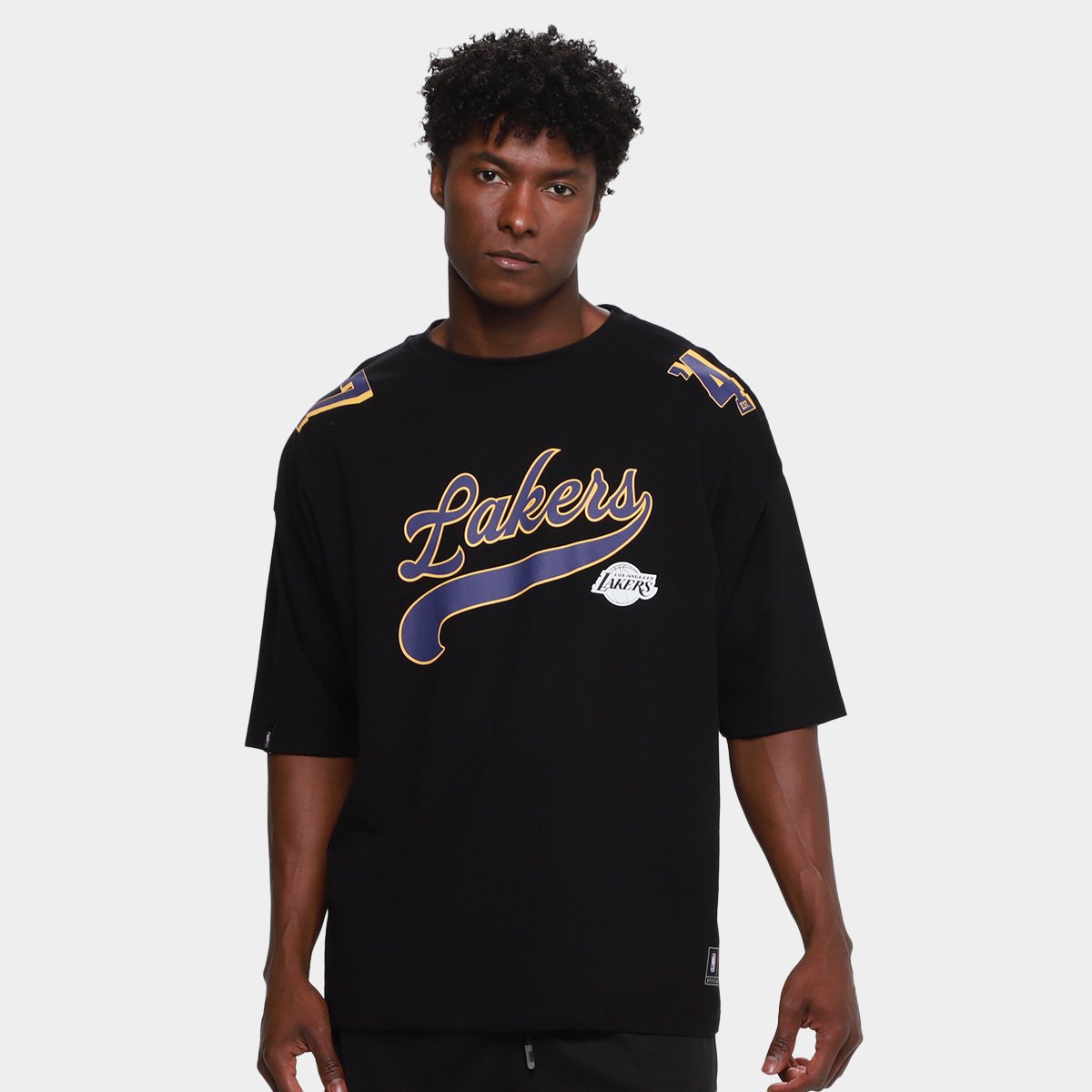 Camiseta NBA Los Angeles Lakers Mitchell & Ness Masculina | Loja NBA