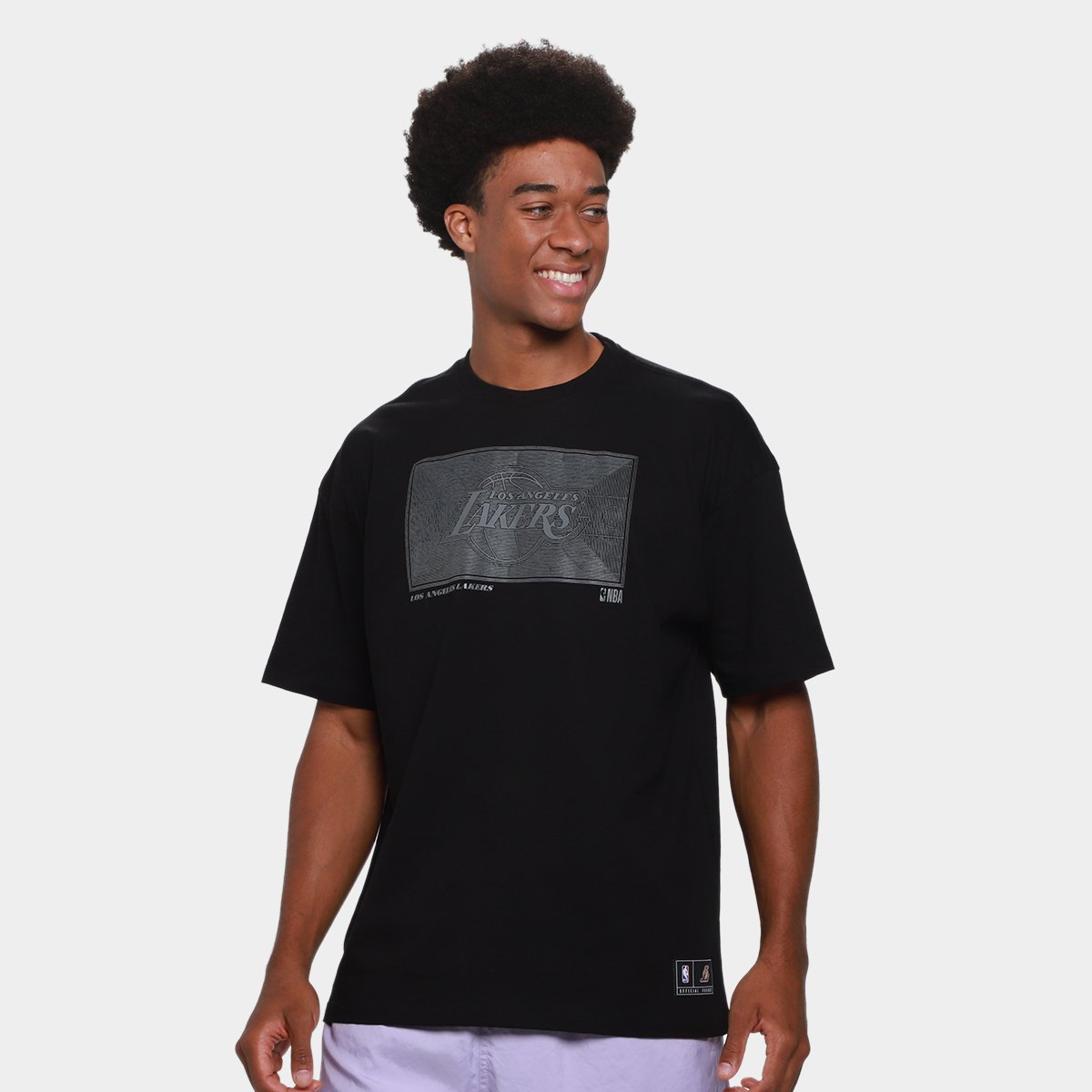 Camiseta NBA Los Angeles Lakers Mitchell & Ness Maze Masculina