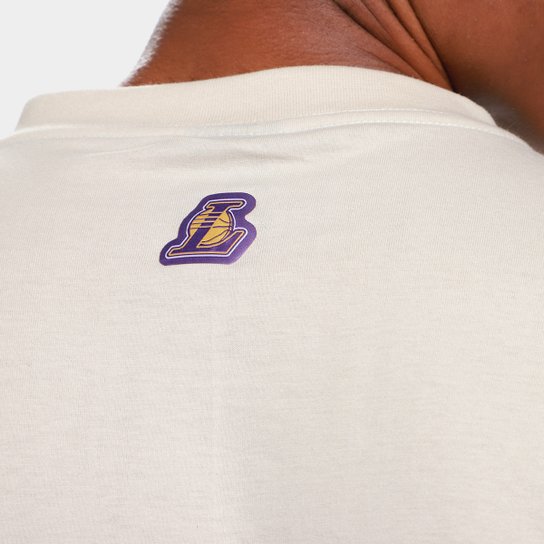 Camiseta NBA Los Angeles Lakers Mitchell & Ness Satin Masculina