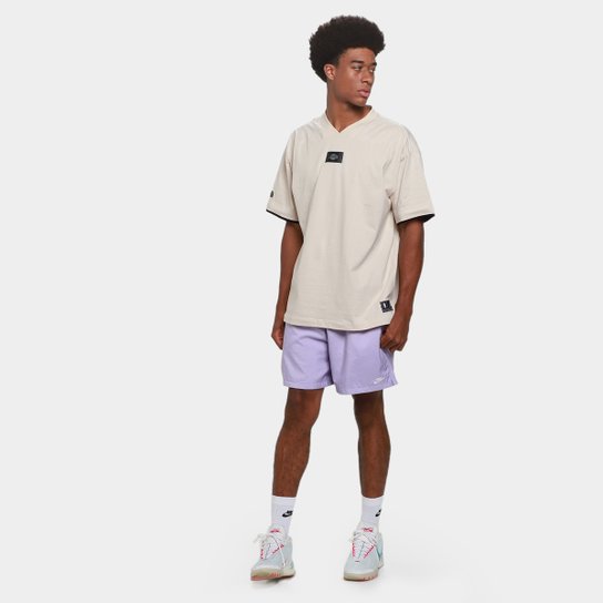 Camiseta NBA Los Angeles Lakers Mitchell & Ness Satin Masculina