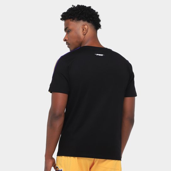 Camiseta NBA Los Angeles Lakers Retro SJ Striped Pro Standard Masculina