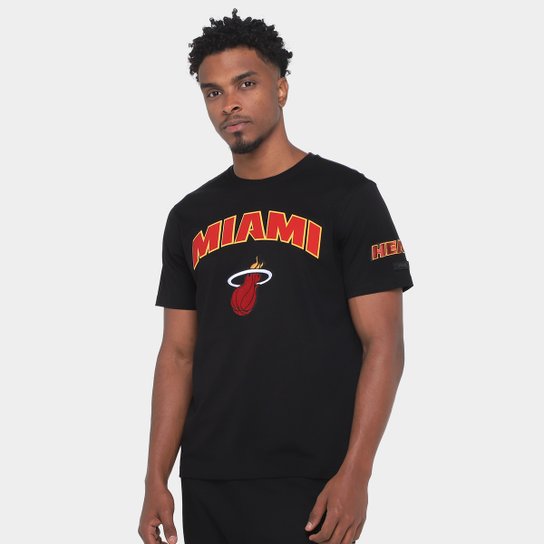 Camiseta NBA Miami Heat Classic Bristle SJ Pro Standard Masculina