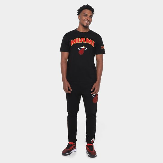 Camiseta NBA Miami Heat Classic Bristle SJ Pro Standard Masculina