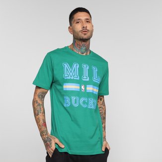 Camiseta NBA Milwaukee Bucks Colors Stripes Masculina