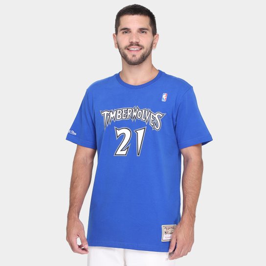 Camiseta NBA Minnesota Timberwolver Mitchell & Ness 21 Masculina