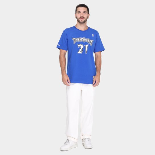 Camiseta NBA Minnesota Timberwolver Mitchell & Ness 21 Masculina