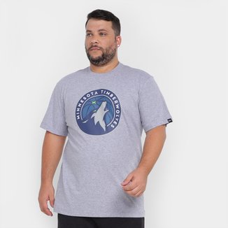 Camiseta NBA Minnesota Timberwolves New Era Basic Logo Masculina