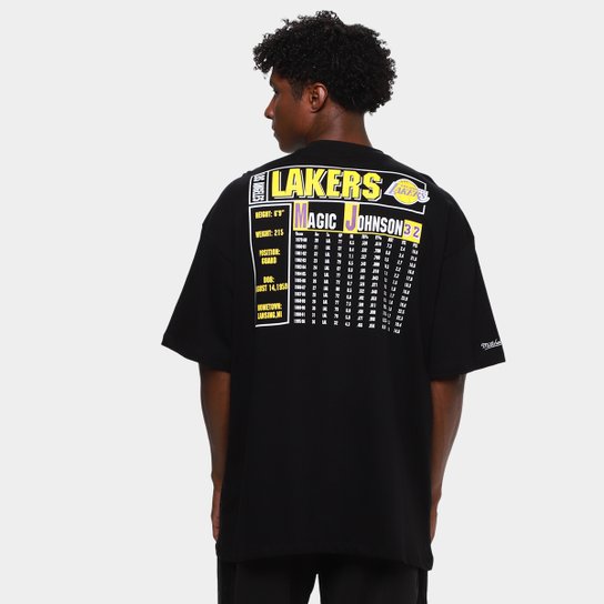 Camiseta NBA Mitchell & Ness Trad Cards Masculina