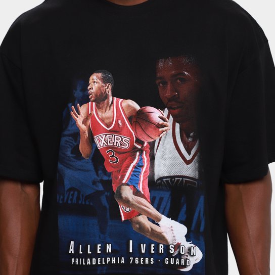 Camiseta NBA Mitchell & Ness Trad Cards Masculina