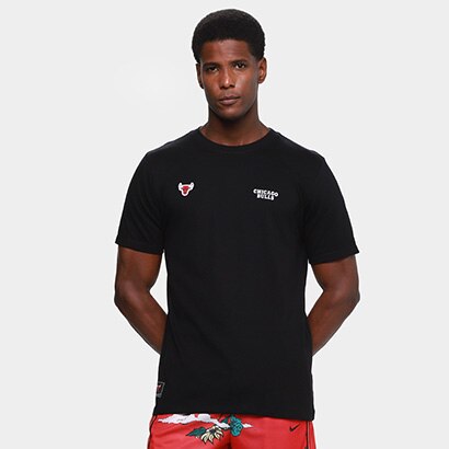Camiseta NBA Mitchell & Ness New Look Masculina - Preto