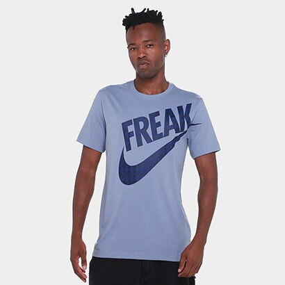 Camiseta NBA Nike Giannis Dri-Fit Masculina - Cinza