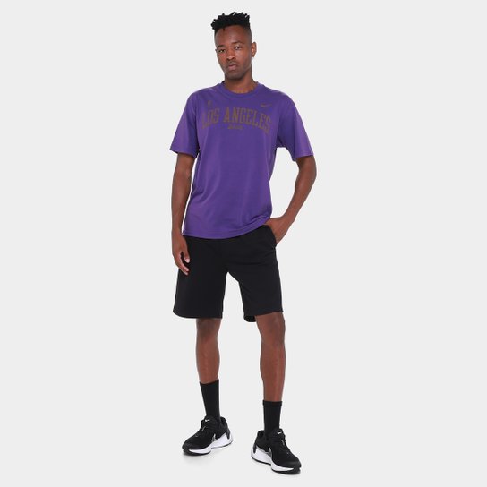 Camiseta NBA Nike Los Angeles Lakers Courtside Max 90 Masculina