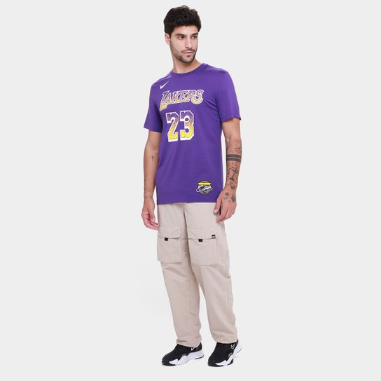 Camiseta NBA Nike Los Angeles Lakers Lebron James Select Masculina