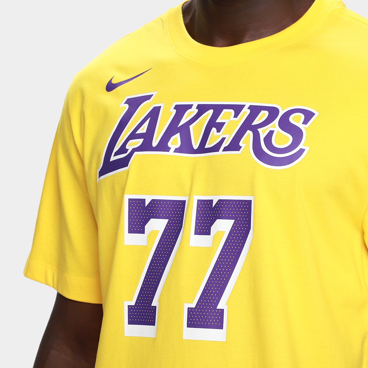 Camiseta NBA Nike Los Angeles Lakers Luka Dončić Nº 77 Masculina