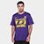 Camiseta NBA Nike Los Angeles Lakers Masculina - Roxo+Amarelo