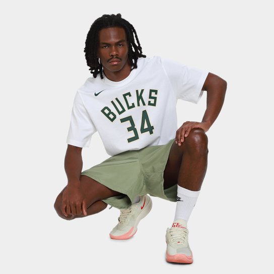 Camiseta NBA Nike Milwaukee Bucks Giannis Antetokounmpo Nº 34 - Masculina