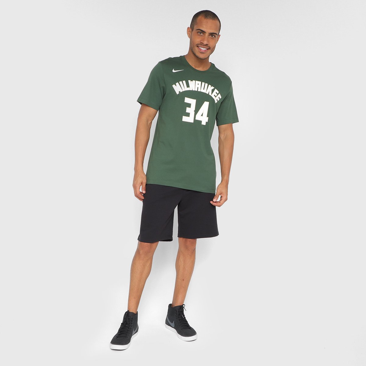 Camiseta NBA Nike Milwaukee Bucks Giannis Antetokounmpo Nº 34