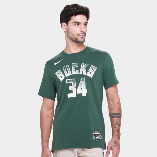 Camiseta NBA Nike Milwaukee Bucks Giannis Antetokounmpo Select Masculina