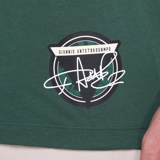 Camiseta NBA Nike Milwaukee Bucks Giannis Antetokounmpo Select Masculina