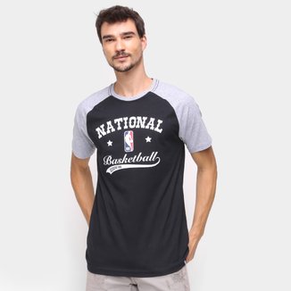 Camiseta NBA Raglan Old School Masculina