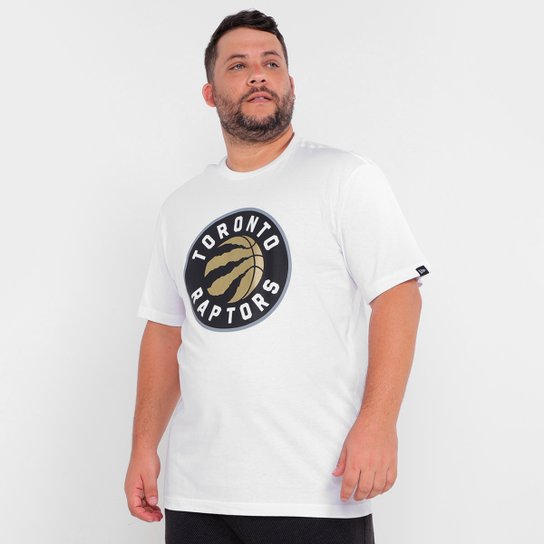 Camiseta NBA Toronto Raptors New Era Basic Logo Plus Size Masculina