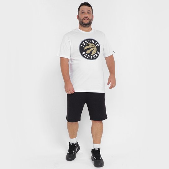 Camiseta NBA Toronto Raptors New Era Basic Logo Plus Size Masculina
