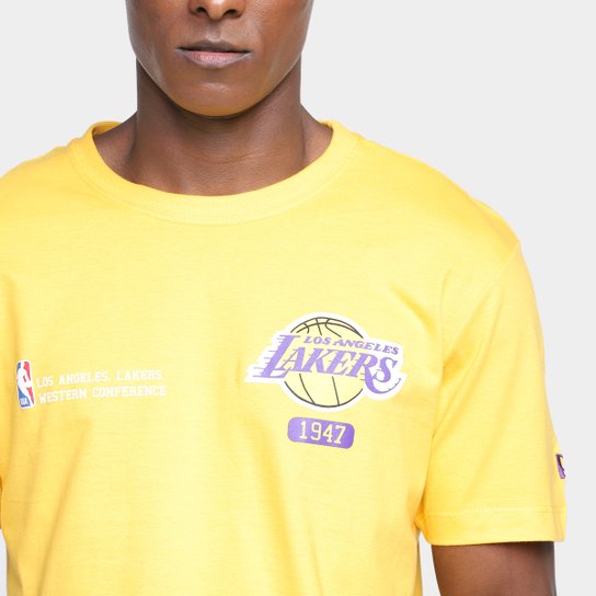 Camiseta New Era Club House Los Angeles Lakers I Masculina