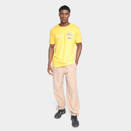 Camiseta New Era Club House Los Angeles Lakers I Masculina