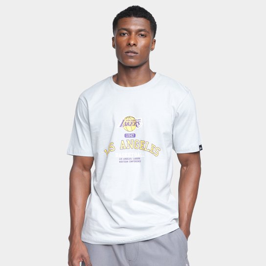 Camiseta New Era Club House Los Angeles Lakers Masculino