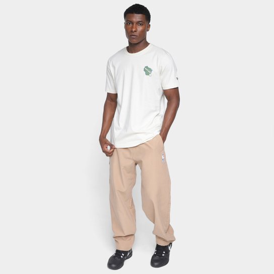 Camiseta New Era Core Milwaukee Bucks Masculina