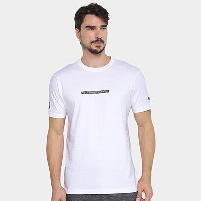 Camiseta New Era Core NBA Masculino - Branco