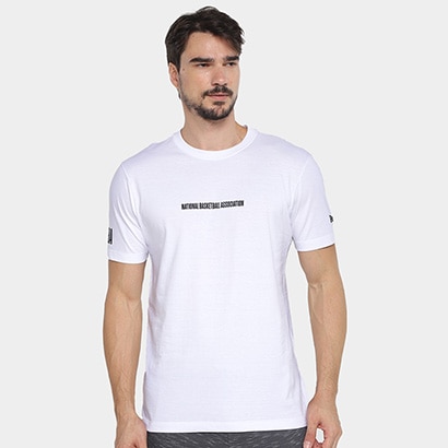 Camiseta New Era Core NBA Masculino - Branco