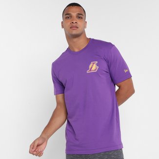 Camiseta New Era Core Winding Los Angeles Lakers Masculina