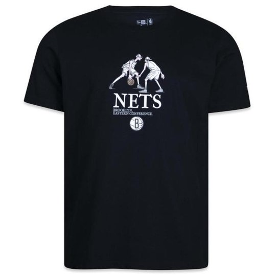 Camiseta New Era Freestyle Brooklyn Nets NBA Masculino