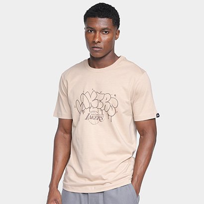 Camiseta New Era Hip Hop Origens Los Angeles Lakers Masculina