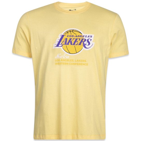 Camiseta New Era Logo History Los Angeles Lakers Masculina