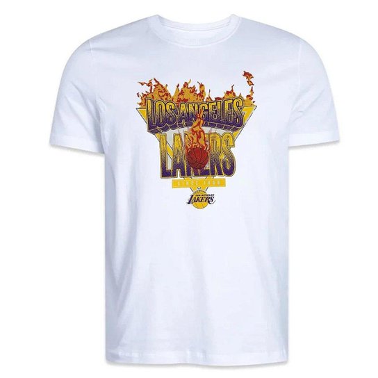 Camiseta New Era Los Angeles Lakers Core Branco