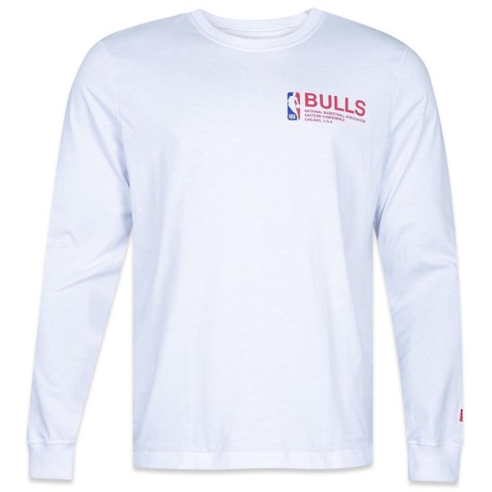Camiseta New Era Manga Longa NBA Chicago Bulls Institutional Style