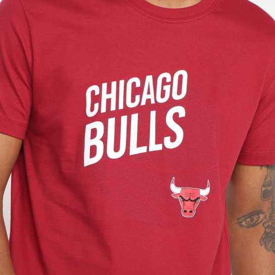 Camiseta New Era NBA Chicago Bulls Core Ball Masculina