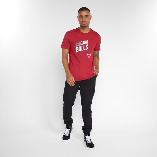 Camiseta New Era NBA Chicago Bulls Core Ball Masculina