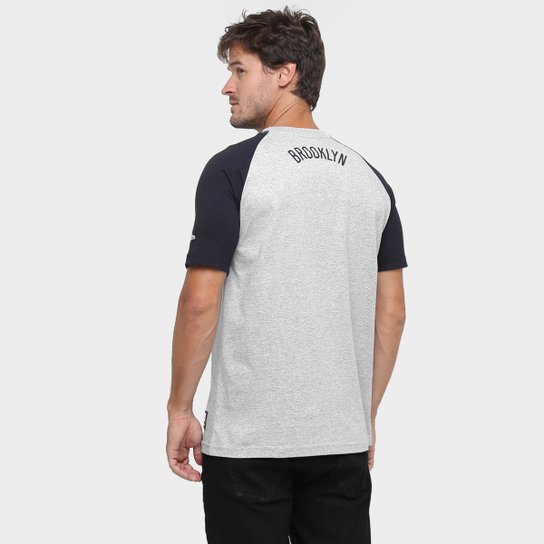 Camiseta New Era NBA Heather Logo Brooklyn Nets