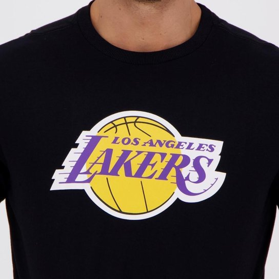 Camiseta New Era NBA Los Angeles Lakers 1947 Preta