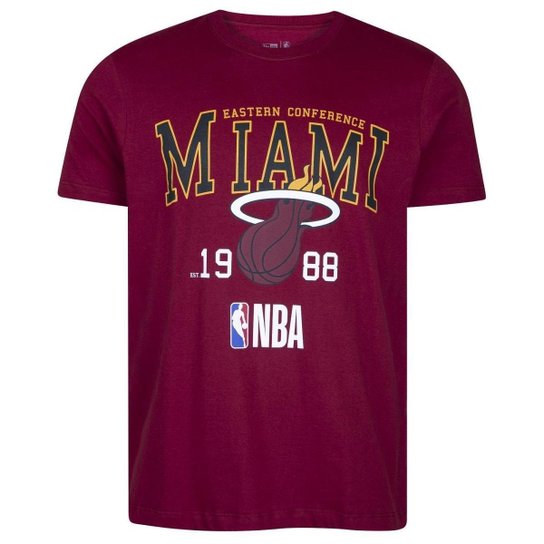 CAMISETA NEW ERA REGULAR NBA MIAMI HEAT SPORT